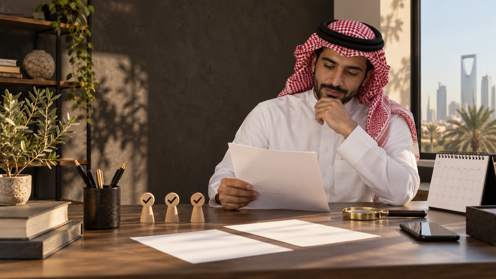 مكتب قرار نهائي يجمع التحقق والأسئلة والتواريخ