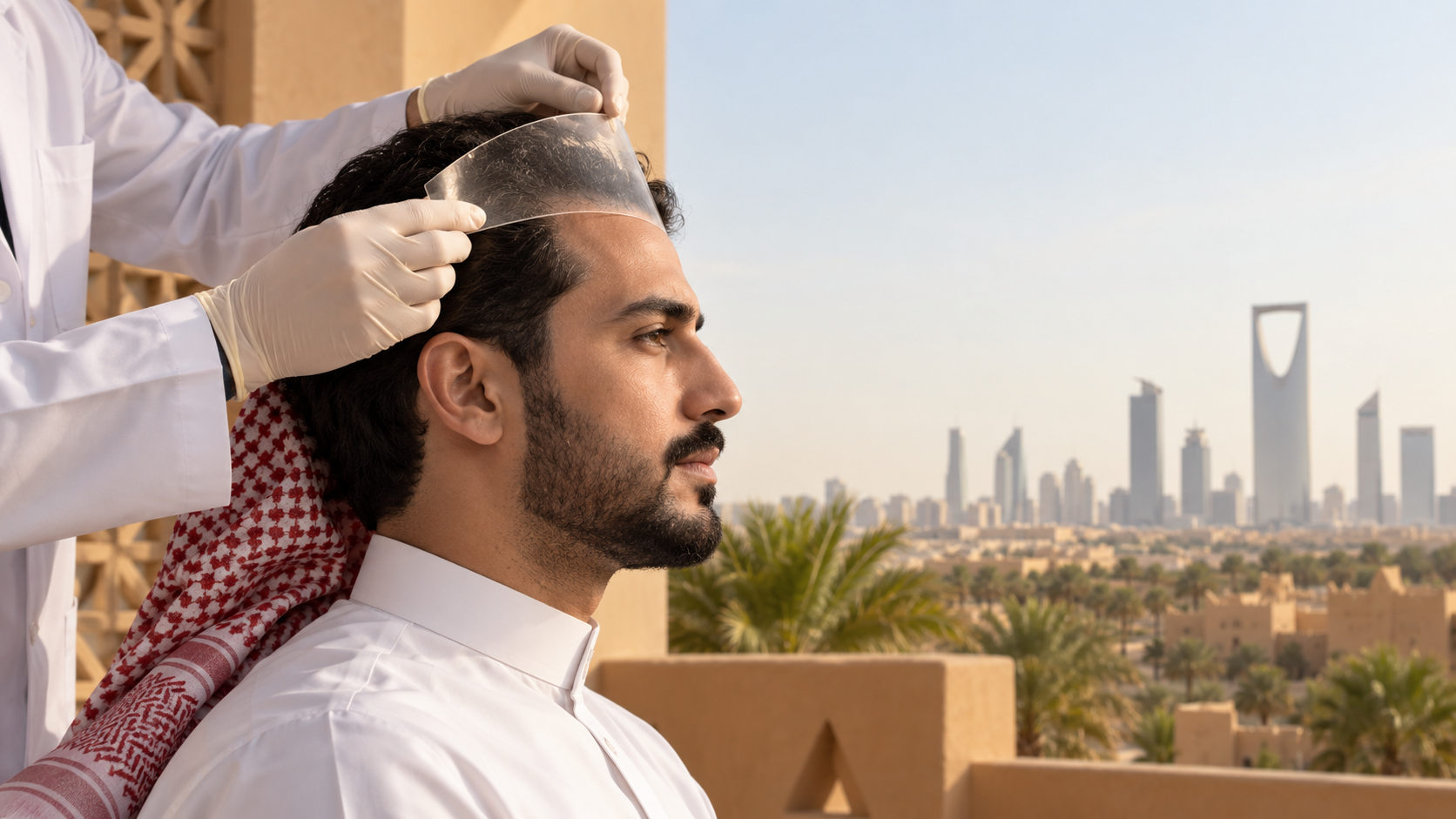 مناقشة حدود المنطقة المانحة وتخطيط خط الشعر
